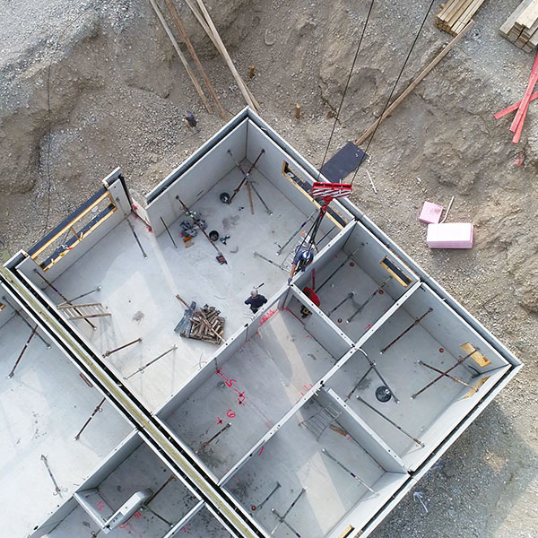 Haus wird von Grund auf neugebaut